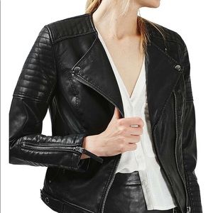 Nelly faux leather jacket l Topshop